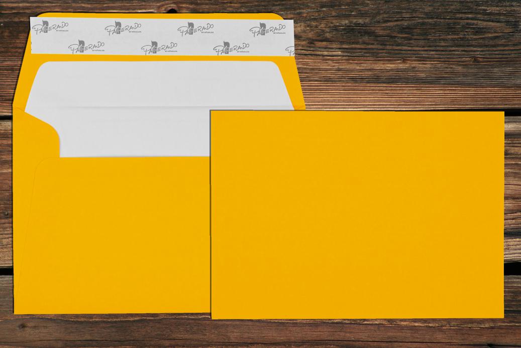 Briefhüllen mit Seidenfutter B6 125x176 mm Haftklebend Ocker gerippt 100 g/qm